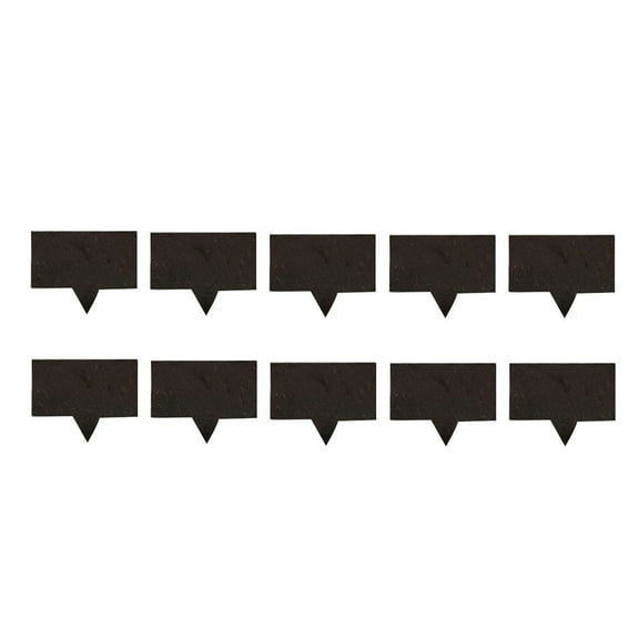 Greenadscape Black Cake Labels for Dessert Markers and Cheese Toppers 10 Pieces Lightweight