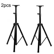 Guitar Parts And Accessories Universal Folding Black Heavy Duty Tripod Pole-Mount Dj Pa Speaker Audio Holder Stand Bracket Lighting Stand With Tray Black