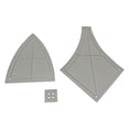 thumbnail image 1 of Under 10 Measuring Tools Tool Fabric Ruler Cutting Ruler Multifunctional DIY Ruler Manual Sewing Cutting Ruler Ruler Patchwork Generous Tools & Home Improvement, 1 of 9