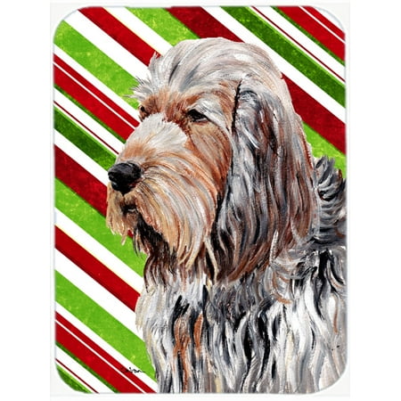 Otterhound Candy Cane Christmas Mouse Pad, Hot Pad or Trivet SC9804MP