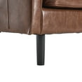 thumbnail image 3 of Breathable Fabric With Skin- Upholstery & Zippered Cover (brown Pu -powered Stable Wood Legs, 3 of 6