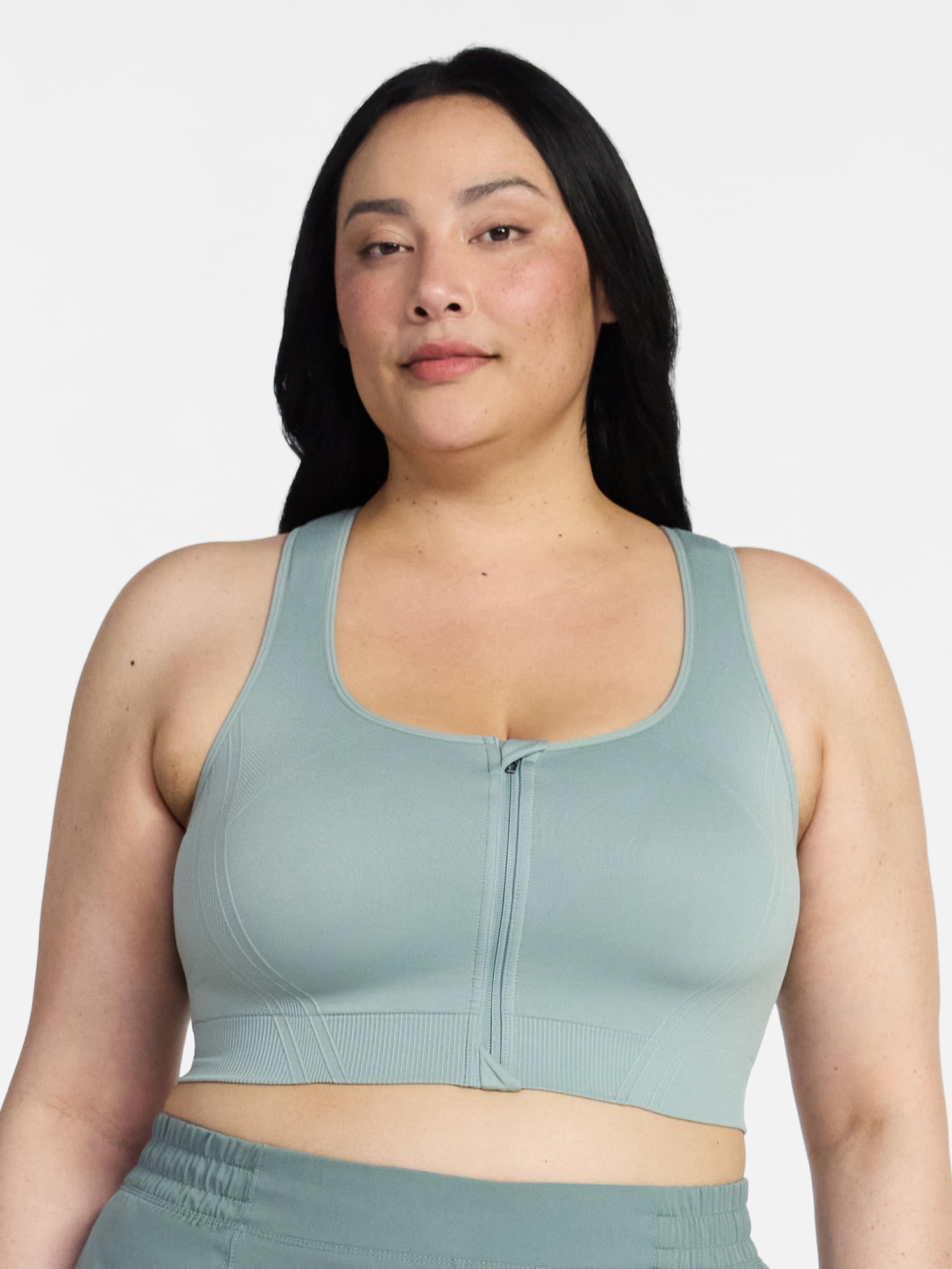 Avia Women's Medium Support Zip Front Sports Bra, Sizes S-XXXL