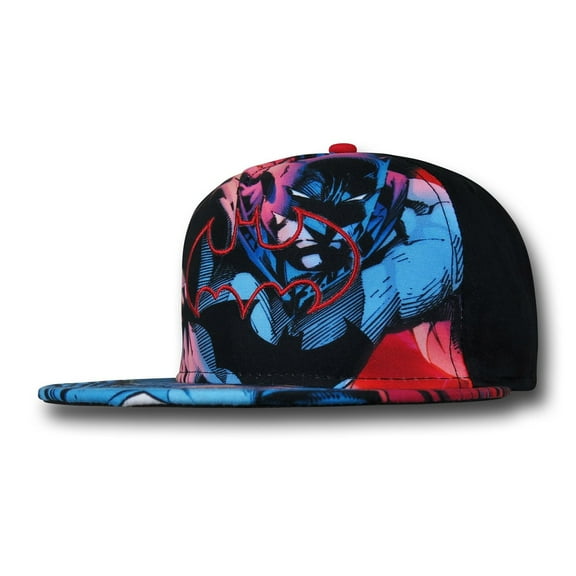 Batman Sublimated Panel Flatbill Hat