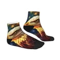 thumbnail image 6 of Salouo Geometric American Bald Eagle Pattern Unisex Middle Tube Socks,Middle-Finger Knee High Socks Over The Calf Tube Stocking Crew Stockings for Women and Men Tube Socks, 6 of 8
