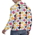 thumbnail image 4 of Bingfone Polka Dot Men'S Drawstring Hoodie Long Sleeve Pocket Sweatshirts-X-Large, 4 of 9
