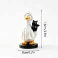 thumbnail image 3 of XGFHYJEH Porch Goose Outfits Halloween 23", Porch Goose Clothes Clearance for Porch Goose, Porch Goose Accessories, Goose Costume Clothing for Outdoor Outside Garden Yard Lawn, 3 of 6