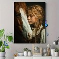 thumbnail image 4 of Horse & Baby Canvas Wall Art, Cute Foal Print, Girls Room Sweet Home Wall Decor, 4 of 8