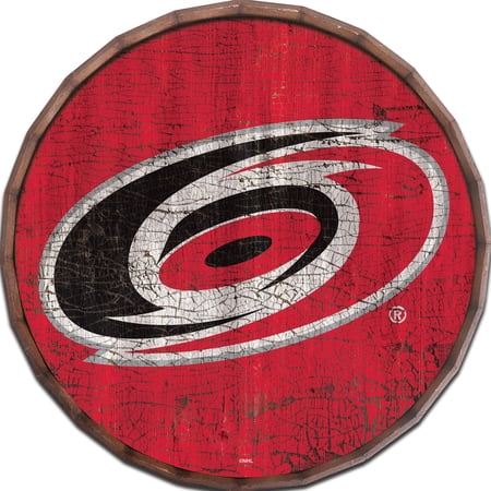 Carolina Hurricanes 24 Cracked Color Barrel Top Sign