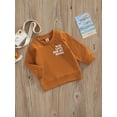 thumbnail image 3 of Baby Boy's Girl's Sweatshirt, Letter Printed Long Sleeve Round Neck Warm Loose Tops, 3 of 8