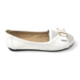 thumbnail image 4 of Victoria K Women's Dot Cut Out Front With Embossed Bow Ballerina Flats, 4 of 5
