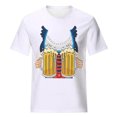 thumbnail image 4 of Pompotops Blouse Décontractée Mode Femme Imprimé Oktoberfest Col Rond T-Shirt Blouse Imprimée Tee Liquidation, 4 of 5