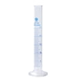 thumbnail image 1 of Unique Bargains 25ml 3.3 Borosilicate Glass Graduated Cylinder, Round Base Blue Graduations Measuring Cylinder, 1 of 4