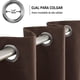 thumbnail image 2 of Cortinas Blackout para bloquear luz y ruido Chocolate Kyuden Home, 2 of 4