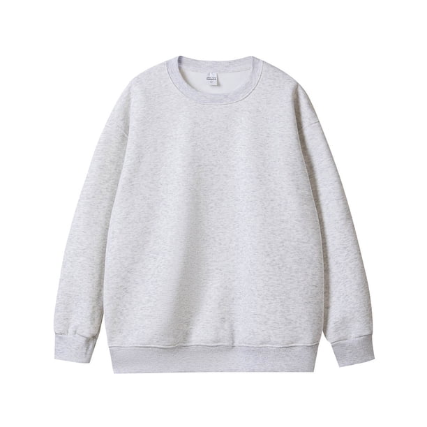 pstuiky camisas de manga larga para hombre, Camisas tipo jersey básicas de cuello redondo informales de color sólido y grueso para hombre salir tops s