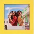 thumbnail image 1 of Vittanly 4x4 Picture Frame, Premium Material with Shatter Resistant Plexiglass, Photo Frame for Wall or Table Top Display, Yellow, 1 Pack, 1 of 6