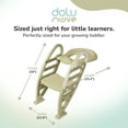 thumbnail image 3 of Dolu Nuve Potty Toilet Training Seat with Adjustable Ladder for Kids 2+, Eco Green, 3 of 9