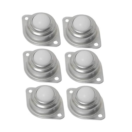 

6Pcs -25A 1-Inch Nylon Ball Transfer Bearing Unit Flange Screw Mounted Conveyor
