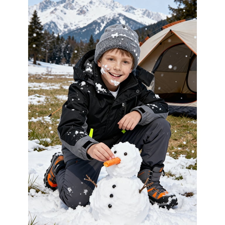 Wantdo Boys' Waterproof Ski Jacket with Detachable Hood photo 5