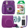 thumbnail image 2 of Fuji Instax Mini 9 Fujifilm Instant Film Camera Purple + Case & 20 Film Sheets, 2 of 11