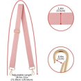 thumbnail image 2 of 1pcs Wide Shoulder Bags Strap,Adjustable Replacement Bag Strap with Metal Hooks (light pink), 2 of 5