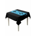 thumbnail image 2 of Blue Game Handle Tablecloth Square Table Cloth 60x60, Waterproof Tablecloth Outdoor Table Cloth, Video Gamer Console Earphones Black Washable Table Cover for Kitchen Dinning Party, 2 of 8
