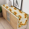thumbnail image 4 of Yellow Sunflowers Table Runner - 90 Inch Long, Kitchen Dining Table Runner Dresser Scarves, Farmhouse Rustic Botanical Floral Plants Farmhouse Decor for Coffee Tables Wedding Party Banquet, 4 of 8