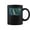Black, variant on Retro Style Borzoi Coffee Mugs