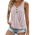 thumbnail image 1 of LSLJS Fashion Women Sleeveless Garment Comfortable Breathable Round-Neck Blouses Tops, Womens Tank Tops, 1 of 6