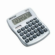 Angle View: Victor 11003A 1100-3A Antimicrobial Compact Desktop Calculator Eight-Digit LCD