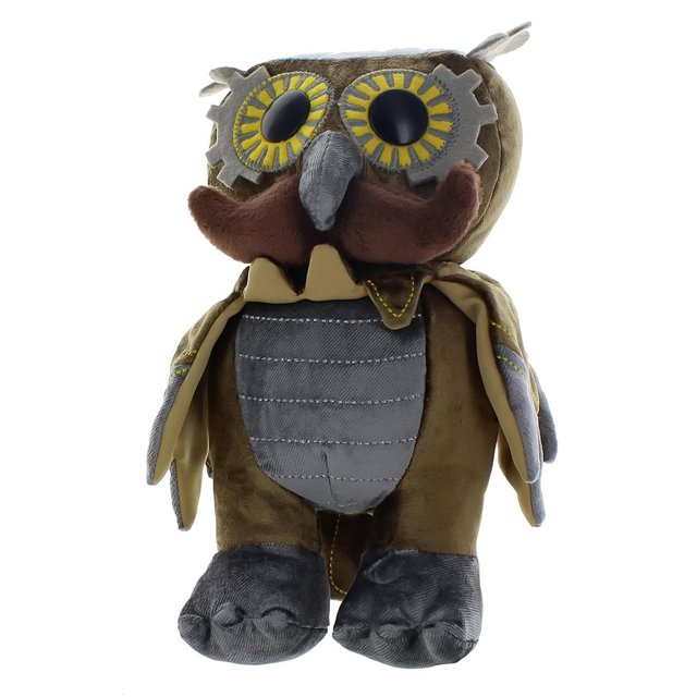 Peluche Crowded Coop WhimWham Owl Bigote Steampunk 20 cm