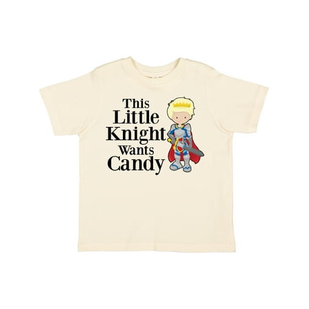 

Inktastic This Little Knight Wants Candy Boys or Girls Toddler T-Shirt
