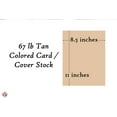 thumbnail image 5 of Tan Pastel Color Card Stock Paper, 67lb Cover Medium Weight Cardstock, for Arts & Crafts, Coloring, Announcements, Stationary Printing at School, Office, Home | 8.5 x 11 | 50 Sheets Per Pack, 5 of 5