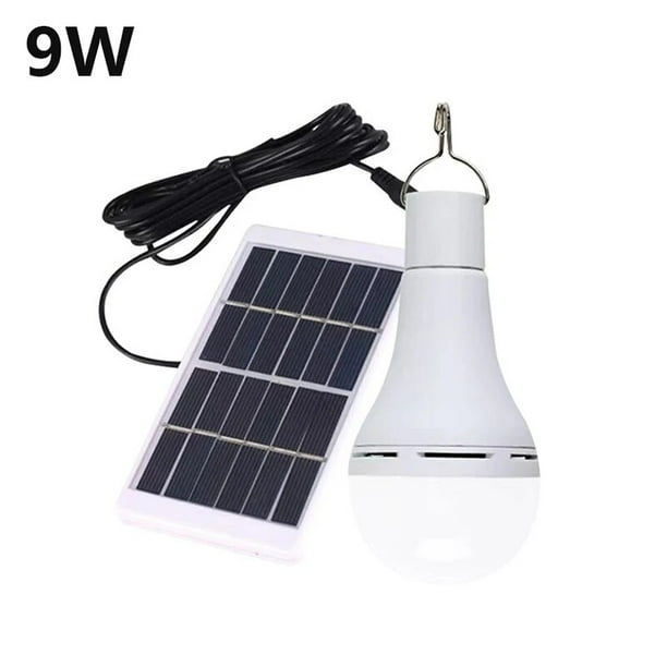 Bombilla LED Solar impermeable para exteriores, lámpara colgante de emergencia alimentada por luz Solar, portátil, potente para casa interior, 5V, carga USB