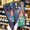 thumbnail image 2 of Funda mate para Redmi A1 K50 K40 GAMING K30 K20 10X 10C 10 9C 9T 9A 9 8 7 PRO 4G 5G Funda Coque Shell Anime princesa sirena, 2 of 5