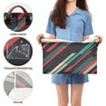 thumbnail image 5 of Yayeee Foldable Storage Basket for Shelves with Handles Waterproof Cloth Bins, Abstract Stripes, 5 of 7