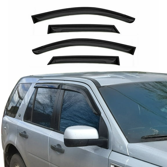 Window Visor Vent Rain Guard Deflector for Honda Pilot 2012-2015 Smoke 4 Pcs