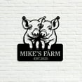 thumbnail image 3 of Craftnamesign Custom Outdoor Pig Farm Metal Sign, Metal Name Sign Outdoor, Farm Animals Metal Sign, 3 of 3