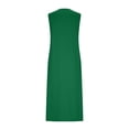 thumbnail image 5 of YFNNUP Tank Dress for Women Loose Fit Sleeveless Sundress Button Down Dresses Casual Lightweight Beach Sundresses Travel Vacation Skirt Green L, 5 of 10