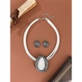 thumbnail image 2 of Bohemian Jewelry Necklace and Earring Set for Women Colorful Resin Bib Necklace and Earrings for Weddings Parties Everyday Wear, 2 of 3