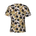 thumbnail image 6 of Vsdgher Snake And Rose Print Men's Dry Fit Mesh Athletic Shirts Moisture Wicking Tennis T-Shirt Tops, 6 of 9