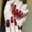 Red, variant on RAGUPEL Press on Nails Short,Brightening Color Effect Almond Nail Tips,Long-Lasting Vibrant Finish Extra Short Press On Nails,Purple