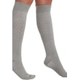 thumbnail image 4 of Cherokee TrueSupport Women 10-15 mmHg 4 single pair pack Compression Socks, Plus, Cloudy, 4 of 7