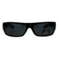 thumbnail image 2 of Locs Gangster Mad Dog Dark Black Shades Narrow Rectangle Sunglasses Shiny Black, 2 of 3