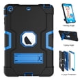 thumbnail image 4 of iPad Mini Case, iPad Mini 2 Case, iPad Mini 3 Case, iPad Mini Retina Case, Allytech Heavy Duty Three Layer Armor Defender Protective Case with Kickstand for iPad Mini 1/ 2 / 3 (Black/Blue), 4 of 8