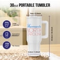thumbnail image 2 of Kannapolis, North Carolina, Red, Blue Text. Patriotic Home Town Gift, 30oz Tumbler, 2 of 7