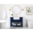 thumbnail image 6 of Elegant Decor Clement 42" Aluminum MDF Single Bathroom Vanity in Blue, 6 of 8