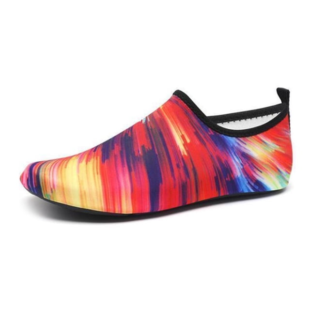 Zapatos de agua para niños/mujeres/hombres, calcetines descalzos de secado rápido para playa, natación al aire libre, yoga, deportes, iridiscente, 36/37