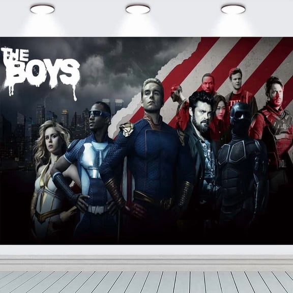 The Boys Party Supplies Backdrop Banner Poster Birthday Decorations Background for Photography Taspestry