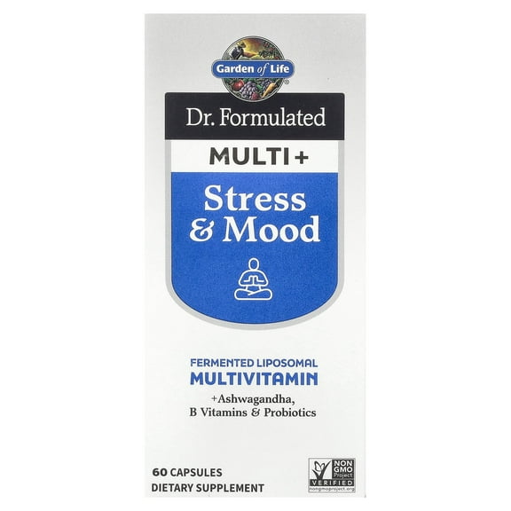 Garden of Life Dr. Formulated Multi , Stress & Mood, 60 Capsules