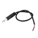 thumbnail image 1 of Uxcell Conector macho de 3.5mm, cable de audio de 2 polos TS de cable desnudo de 1/8" de 0.25m, paquete de 4, 1 of 5